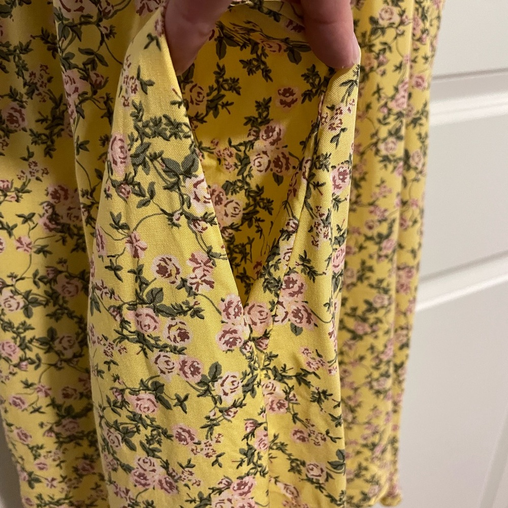 Torrid Yellow Floral Mini Dress - Picture 7 of 13